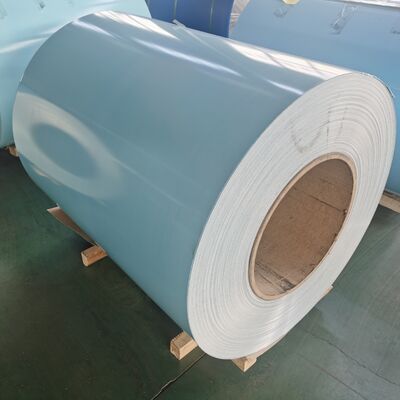 Furniture Light Blue 1000mm Width T8 Painted Aluminum Coil