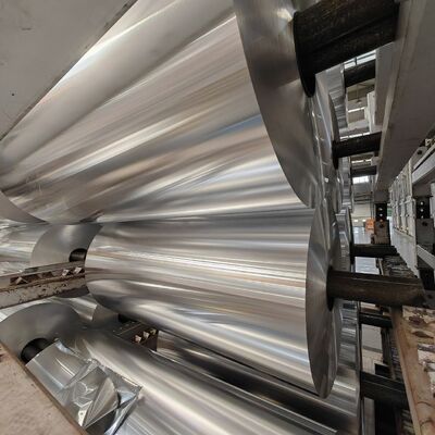 8006 Alloy H22 100mic Aluminum Foil Jumbo Roll Food Grade Container Foil