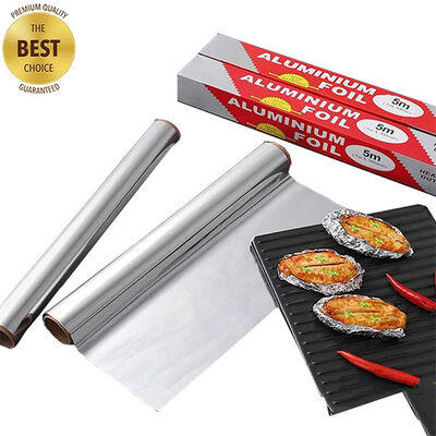 Household Foil Aluminum Heavy Duty Food Grade Paper In Roll Aluminum Foil