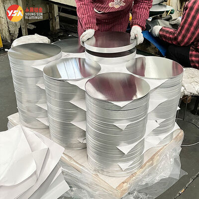 Precision Aluminum Circle 1050 3003 High Flatness Burr Free Edge 0.1mm Tolerance EN573-1 for Cookware Deep Drawing