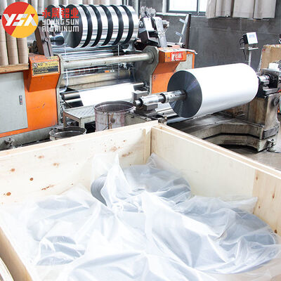 20-90mm AL/PET/AL Laminated Double Sided Aluminum Foil For HVAC Duct