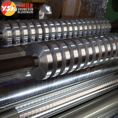 5-50mm Width Single Side Sliver Color AL+PET Laminating Film For Cable Shielding