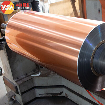 Double Sided Copper Color AL+PET Mylar Laminating Aluminum Foil