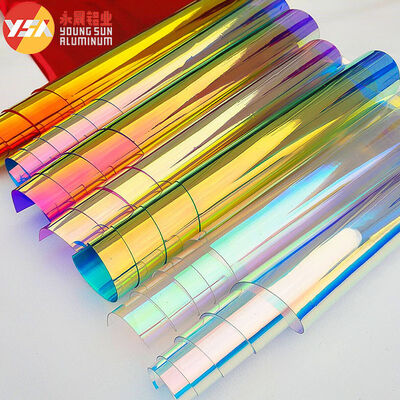 Multicolor PET Plastic Laminated Film Colorful transparent laser film