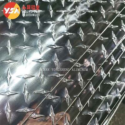 Diamond Aluminum Checkered Plate 1050 1100 3003 5052 Embossed Aluminum Sheet