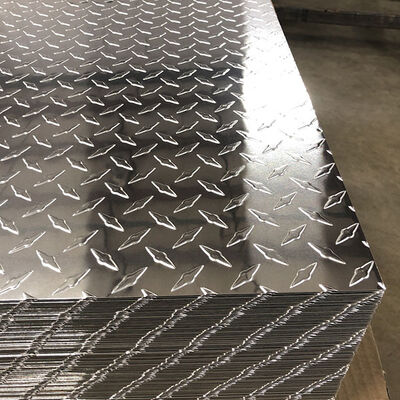 5 Bar Aluminum Checkered Plate 4x8 Sheet 3mm ASTM B209 Anti Slip Tread Plate Factory Direct