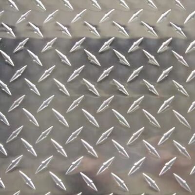 5052 6061 Diamond Aluminum Plate  Anti Slip Plate For Stair Tread Truck Floor