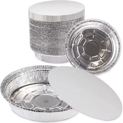 7 8 9 Inches Round Aluminum Foil Pan For Cooking Silver Foil Container