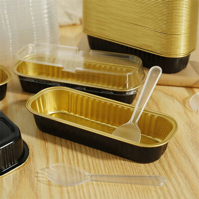 Aluminum Foil Food Container Rectangular Aluminum Bread Baking Foil Pan