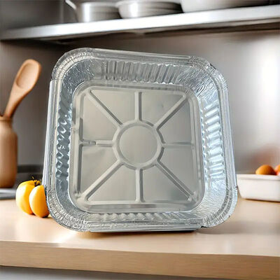 8 " X 8 " Square 1350ml  Aluminum Foil Pan With Lids