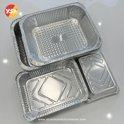 Full Size Foil Steam Table Pan Shallow Medium Deep Aluminum Foil Container With Lids