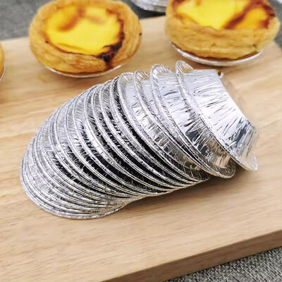 Disposable Tin Foil Baking Packaging Pan Egg Tart Foil Tray Baking Pie