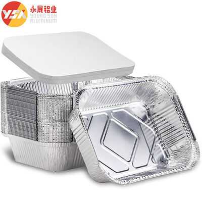 190ml Disposable Aluminum Cookware Aluminium Disposable Tray Foil Pan Lids
