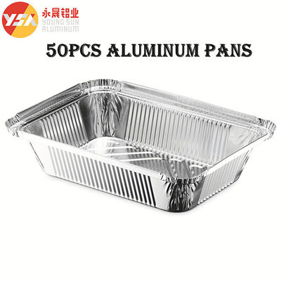 190ml Disposable Aluminum Cookware Aluminium Disposable Tray Foil Pan Lids