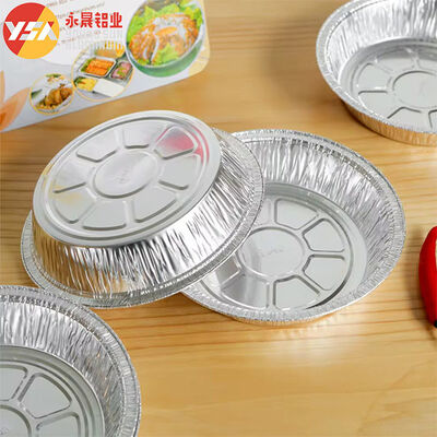 Round Foil Pans with Lids Freezer & Oven Safe Baking Cooking Roasting One - Time