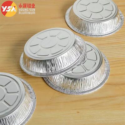 Round Foil Pans with Lids Freezer & Oven Safe Baking Cooking Roasting One - Time