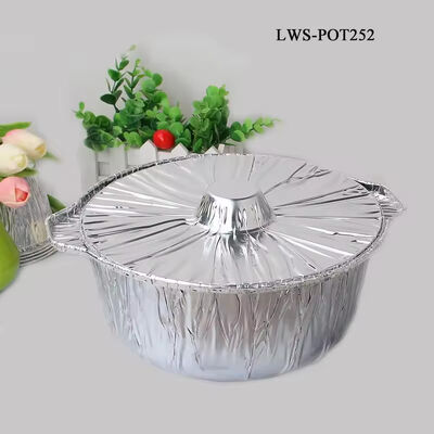 Picnic Aluminum Foil Pots Takeout Disposable Tin Foil Pan with Lids