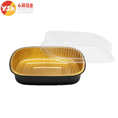 Smoothwall Black And Gold 680ml Oblong Foil Take-Out Pan​ for Baking and storing