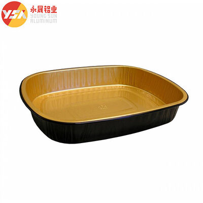 Smoothwall Black And Gold 680ml Oblong Foil Take-Out Pan​ for Baking and storing