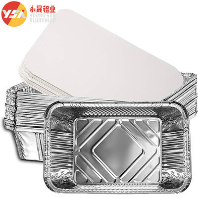 Customized Logo Aluminum Foil Container Eco Friendly Food Grade Perfect For Food Delivery Catering And Storage Solutions