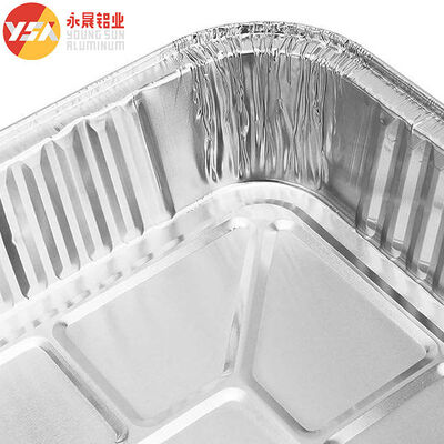 500ml 900ml 1000ml Foil Tray Disposable Food Aluminium Foil Container Foil Pan With Lid