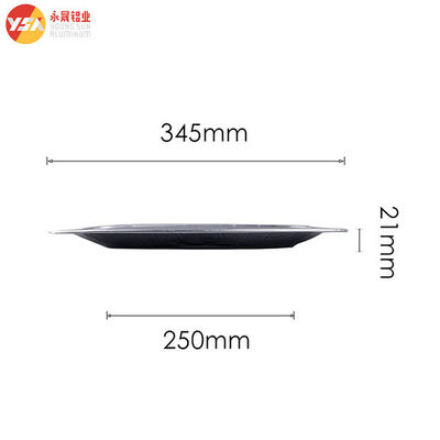 990/1400/2270ml Turkey Fish Grilling Pan Disposable Oval Aluminum Foil Tray Shallow Pan Roast Fish Container