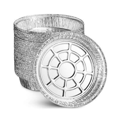 Round Aluminum Foil Pizza Baking Pans / Trays With Plastic / Foil / Paper Lid