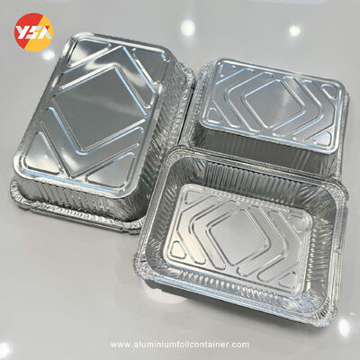 300ml 1000ml Silver Tin Foil Serving Trys Food Packing Foil Container With Lids