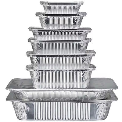 314x204mm Aluminum Roaster Pan Disposable Rectangular Foil Trays