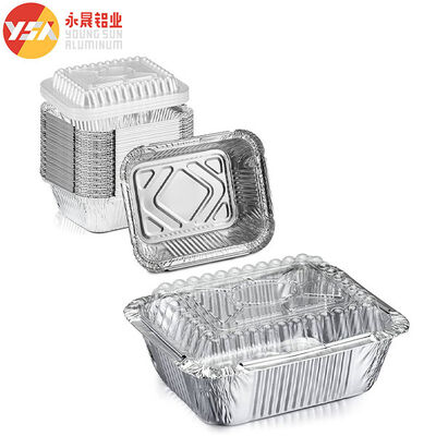 10 20 50 PCS Food Grade Disposable Small Aluminum Foil Food Containers With Lids