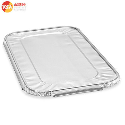 1/3 Size Foil Steam Table Pan Lid - 100/Case​ F2619 Rectangular Aluminum Foil Containers