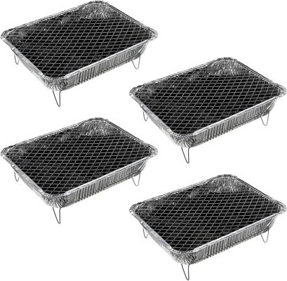 Aluminum Charcoal Grill Camping Outdoor Instant Barbeque Disposable BBQ Grill