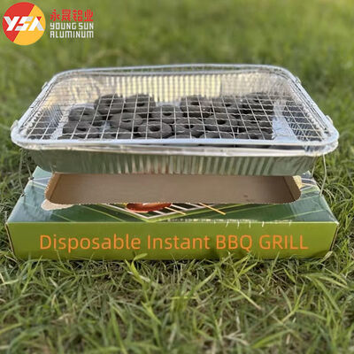 Aluminum Barbecue Grill Disposable Grill Pans Metal Mesh Aluminum Stand