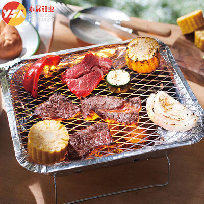 One Time Use BBQ Grill Portable Charcoal Grills Disposable Grill Trays
