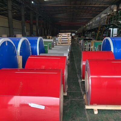 1xxx 3xxx 5xxx Color Coated Aluminum Coil 1200mm Width Or Customized