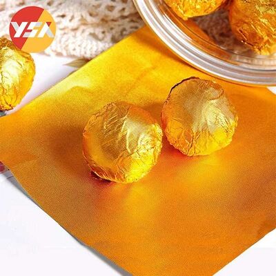 Flame Retardant Oil-Proof Silver / Gold Embossed Aluminum Foil Series 1000 3000 8000
