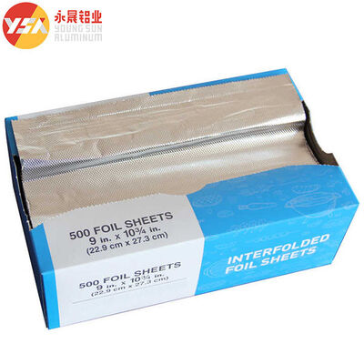 18mic * 15cm Pop Up Aluminum Foil Sheets Embossed With Customized Pakaging Box