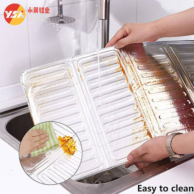 Aluminum Foil Oil Blocker Foldable Kitchen Stove Oil Blocker