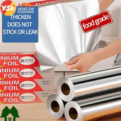 273x165mm Kitchen Foil Heavy Duty Food Wrapping Aluminum Paper Rolls