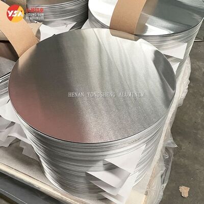 Precision Aluminum Circle 1050 3003 High Flatness Burr Free Edge 0.1mm Tolerance EN573-1 for Cookware Deep Drawing