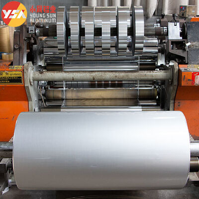 20-90mm AL/PET/AL Laminated Double Sided Aluminum Foil For HVAC Duct