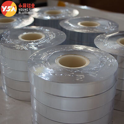 5-50mm Width Single Side Sliver Color AL+PET Laminating Film For Cable Shielding