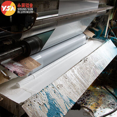 Printing Packaging Foil AL+PET Laminating Single Sided Milky Film
