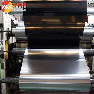 Single Sided Printing Laminating Foil AL+PET Sliver Color For Packaging