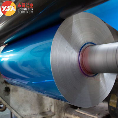 Blue Aluminum Mylar Spooling Foil Roll AL+PET Laminating Film