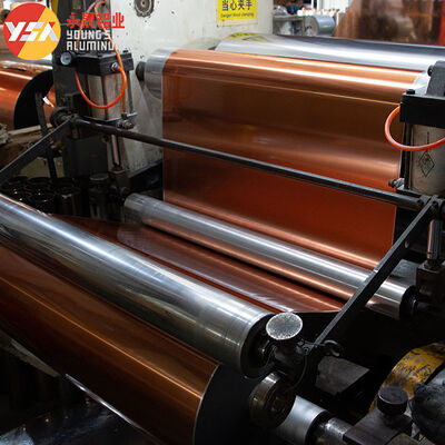 Aluminum Foil Mylar AL+PET Copper Color Single Side For Cable Shielding