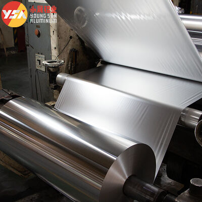 8011 8079 Industrial Laminated Aluminum Foil 0.006-0.2mm PE Kraft Laminated Food Medical Cosmetic Packaging Building Heat Insulation Aluminum Foil Roll