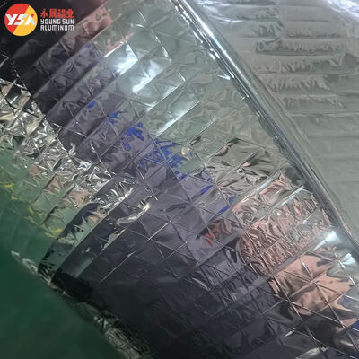 Rhombus Reinforced Aluminum Foil for Thermal Insulation Metallized Coating Polyester Film Aluminum Foil