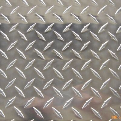 Custom1xxx 3xxx 5xxx 1.0mm Diamond Embossed Aluminium Checkered Sheet Cutting Welding Services