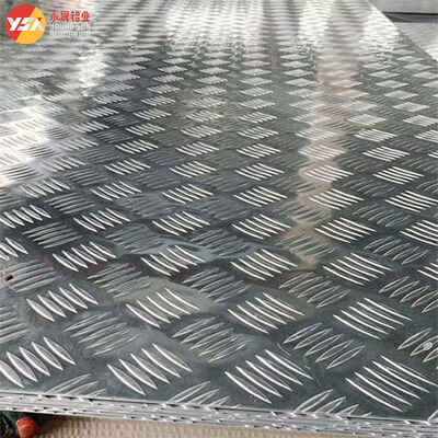 5052 Aluminum Checkered Plate 5 Bar 3mm Anti Slip Corrosion Resistant 4x8 Sheet